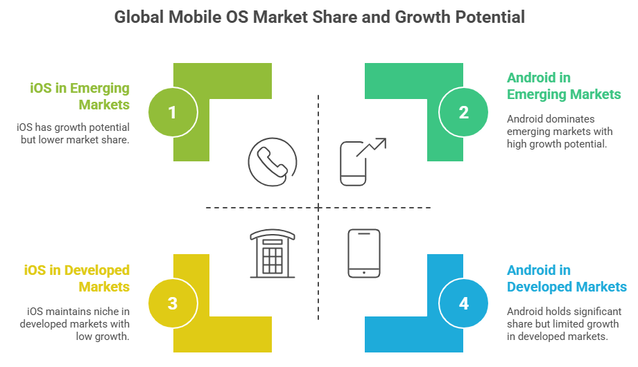 Global Mobile OS Market Share and Growth Potential